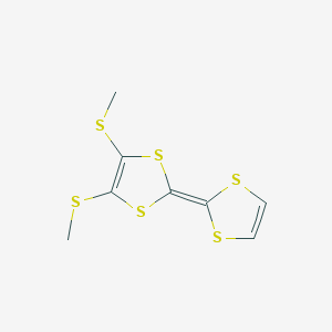 molecular formula C8H8S6 B14296589 1,3-Dithiole, 2-(1,3-dithiol-2-ylidene)-4,5-bis(methylthio)- CAS No. 118148-28-0