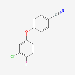 molecular formula C13H7ClFNO B1429660 4-(3-Chloro-4-fluorophenoxy)benzonitrile CAS No. 1461715-65-0