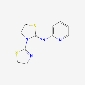 3-(4,5-Dihydro-1,3-thiazol-2-yl)-N-(pyridin-2-yl)-1,3-thiazolidin-2-imine