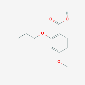 molecular formula C12H16O4 B1429661 4-甲氧基-2-(2-甲基丙氧基)苯甲酸 CAS No. 1249464-35-4