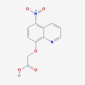 molecular formula C11H8N2O5 B1429662 2-(5-Nitroquinolin-8-yloxy)acetic acid CAS No. 118249-55-1