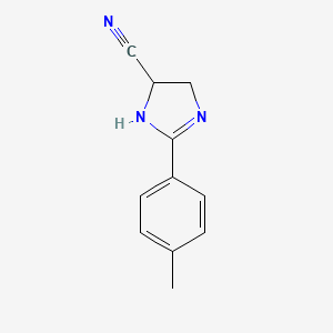 2-(4-Methylphenyl)-4,5-dihydro-1H-imidazole-5-carbonitrile