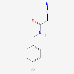 molecular formula C10H9BrN2O B1429663 N-[(4-bromophenyl)methyl]-2-cyanoacetamide CAS No. 566926-05-4