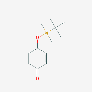 molecular formula C12H22O2Si B14296631 2-Cyclohexen-1-one, 4-[[(1,1-dimethylethyl)dimethylsilyl]oxy]- CAS No. 119414-47-0