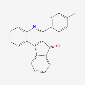 7H-Indeno(2,1-c)quinolin-7-one, 6-(4-methylphenyl)-