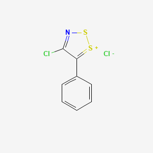 molecular formula C8H5Cl2NS2 B1429664 4-Chloro-5-phenyl-[1,2,3]dithiazol-2-ylium CAS No. 880494-73-5