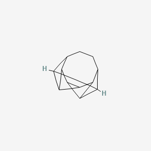 molecular formula C14H18 B14296651 hexacyclo[6.6.0.02,7.03,6.04,11.05,12]tetradecane CAS No. 116954-47-3