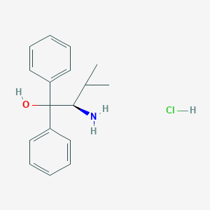 molecular formula C17H22ClNO B1429666 (R)-2-Amino-3-methyl-1,1-diphenylbutan-1-ol hydrochloride CAS No. 56755-20-5