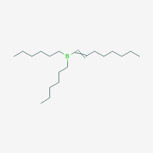 molecular formula C20H41B B14296663 Dihexyl(oct-1-EN-1-YL)borane CAS No. 112114-34-8