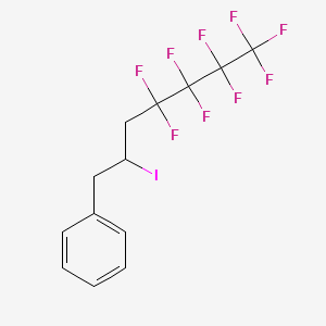 (4,4,5,5,6,6,7,7,7-Nonafluoro-2-iodoheptyl)benzene