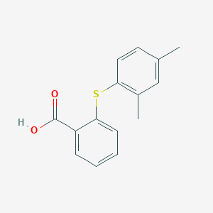 molecular formula C15H14O2S B14296733 2-[(2,4-Dimethylphenyl)sulfanyl]benzoic acid CAS No. 113296-91-6