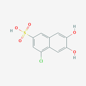 4-Chloro-6,7-dihydroxynaphthalene-2-sulfonic acid