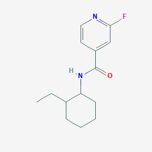 molecular formula C14H19FN2O B1429676 N-(2-乙基环己基)-2-氟吡啶-4-甲酰胺 CAS No. 1308368-28-6
