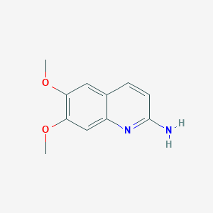 molecular formula C11H12N2O2 B1429678 6,7-Dimethoxyquinolin-2-amine CAS No. 771460-12-9