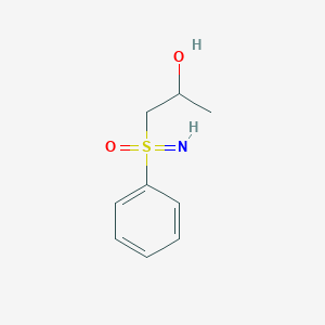 molecular formula C9H13NO2S B14296800 1-(Phenylsulfonimidoyl)propan-2-ol CAS No. 113493-60-0