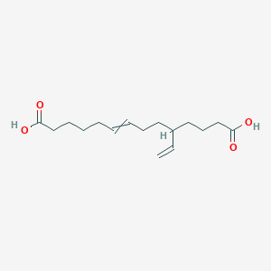 molecular formula C16H26O4 B14296812 10-Ethenyltetradec-6-enedioic acid CAS No. 114804-20-5