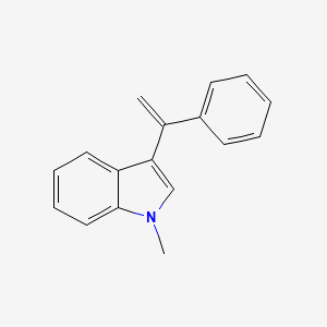 molecular formula C17H15N B14296869 1H-Indole, 1-methyl-3-(1-phenylethenyl)- CAS No. 112122-42-6