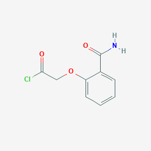 molecular formula C9H8ClNO3 B14296902 (2-Carbamoylphenoxy)acetyl chloride CAS No. 114476-85-6