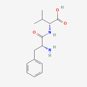 molecular formula C14H20N2O3 B14296908 D-Phenylalanyl-D-valine CAS No. 112674-81-4