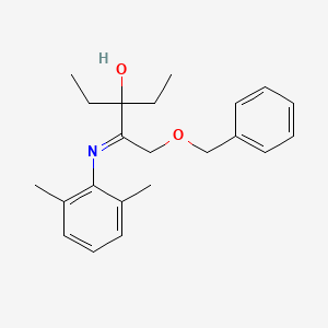 (2E)-1-(Benzyloxy)-2-[(2,6-dimethylphenyl)imino]-3-ethylpentan-3-ol