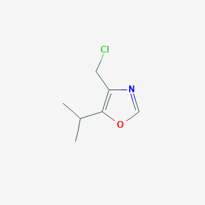 molecular formula C7H10ClNO B1429697 4-(Chloromethyl)-5-(propan-2-yl)-1,3-oxazole CAS No. 1427379-19-8