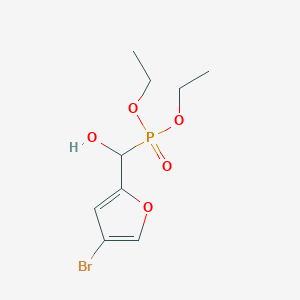 molecular formula C9H14BrO5P B14296973 Diethyl [(4-bromofuran-2-yl)(hydroxy)methyl]phosphonate CAS No. 113327-63-2