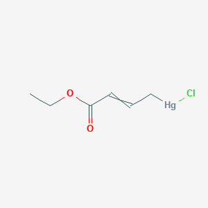 Chloro(4-ethoxy-4-oxobut-2-en-1-yl)mercury