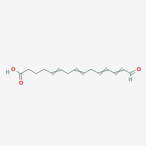 molecular formula C15H20O3 B14296984 15-Oxopentadeca-5,8,11,13-tetraenoic acid CAS No. 112901-87-8