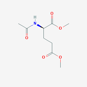 molecular formula C9H15NO5 B14296986 D-Glutamic acid, N-acetyl-, dimethyl ester CAS No. 114195-62-9