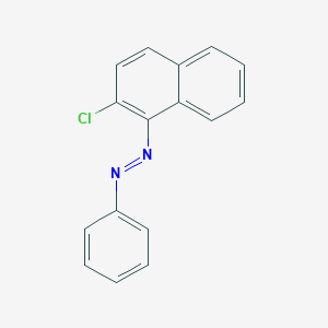 molecular formula C16H11ClN2 B14297000 (E)-1-(2-Chloronaphthalen-1-yl)-2-phenyldiazene CAS No. 116227-73-7