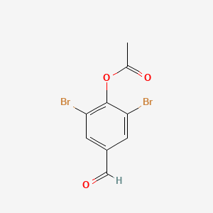 molecular formula C9H6Br2O3 B1429703 2,6-Dibromo-4-formylphenyl acetate CAS No. 74849-10-8