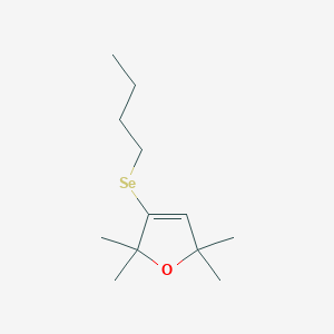 molecular formula C12H22OSe B14297033 3-(Butylselanyl)-2,2,5,5-tetramethyl-2,5-dihydrofuran CAS No. 113444-60-3