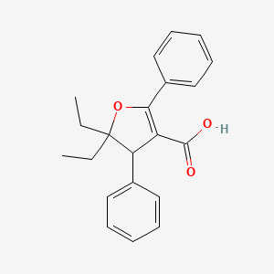 5,5-Diethyl-2,4-diphenyl-4,5-dihydrofuran-3-carboxylic acid