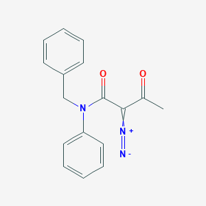 molecular formula C17H15N3O2 B14297040 4-[Benzyl(phenyl)amino]-3-diazonio-4-oxobut-2-en-2-olate CAS No. 112482-66-3