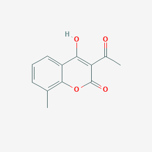 3-Acetyl-4-hydroxy-8-methyl-2H-1-benzopyran-2-one