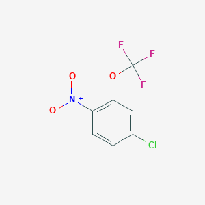 molecular formula C7H3ClF3NO3 B1429706 4-Chloro-1-nitro-2-(trifluoromethoxy)benzene CAS No. 1261674-03-6