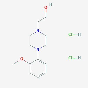 molecular formula C13H22Cl2N2O2 B1429707 2-[4-(2-Methoxyphenyl)piperazin-1-yl]ethan-1-ol dihydrochloride CAS No. 1423794-98-2