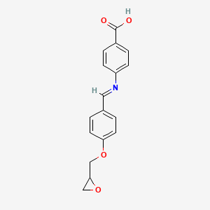 4-[(E)-({4-[(Oxiran-2-yl)methoxy]phenyl}methylidene)amino]benzoic acid