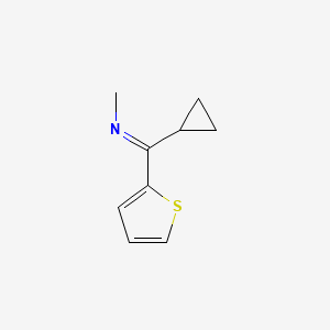 (E)-1-Cyclopropyl-N-methyl-1-(thiophen-2-yl)methanimine