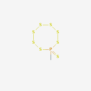 8-Methyl-1,2,3,4,5,6,7,8lambda~5~-heptathiaphosphocane-8-thione