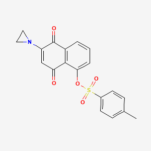 6-(Aziridin-1-yl)-5,8-dioxo-5,8-dihydronaphthalen-1-yl 4-methylbenzene-1-sulfonate