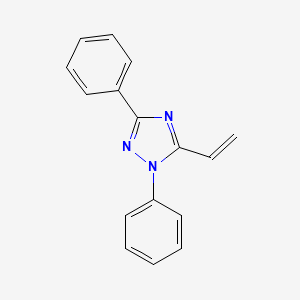 molecular formula C16H13N3 B14297145 1H-1,2,4-Triazole, 5-ethenyl-1,3-diphenyl- CAS No. 115591-23-6