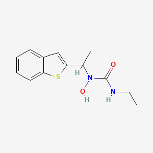 1-[1-(1-Benzothiophen-2-YL)ethyl]-3-ethyl-1-hydroxyurea