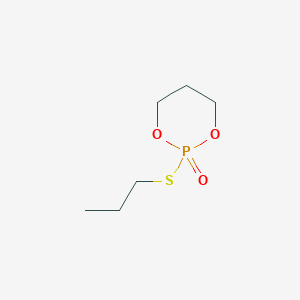 2-(Propylsulfanyl)-1,3,2lambda~5~-dioxaphosphinan-2-one