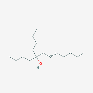 molecular formula C16H32O B14297233 5-Butyldodec-7-EN-5-OL CAS No. 113984-46-6