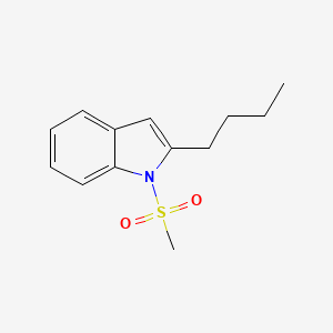 1H-Indole, 2-butyl-1-(methylsulfonyl)-