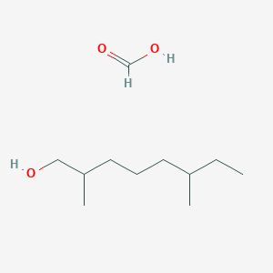 molecular formula C11H24O3 B14297249 2,6-Dimethyloctan-1-ol;formic acid CAS No. 119897-61-9