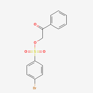 molecular formula C14H11BrO4S B14297250 2-Oxo-2-phenylethyl 4-bromobenzene-1-sulfonate CAS No. 112537-83-4