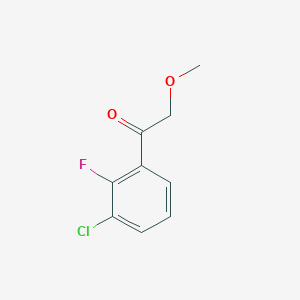 molecular formula C9H8ClFO2 B1429727 1-(3-Chloro-2-fluorophenyl)-2-methoxyethan-1-one CAS No. 1443981-60-9