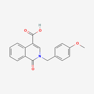 molecular formula C18H15NO4 B1429728 2-(4-Methoxybenzyl)-1-oxo-1,2-dihydroisoquinoline-4-carboxylic acid CAS No. 1352524-58-3